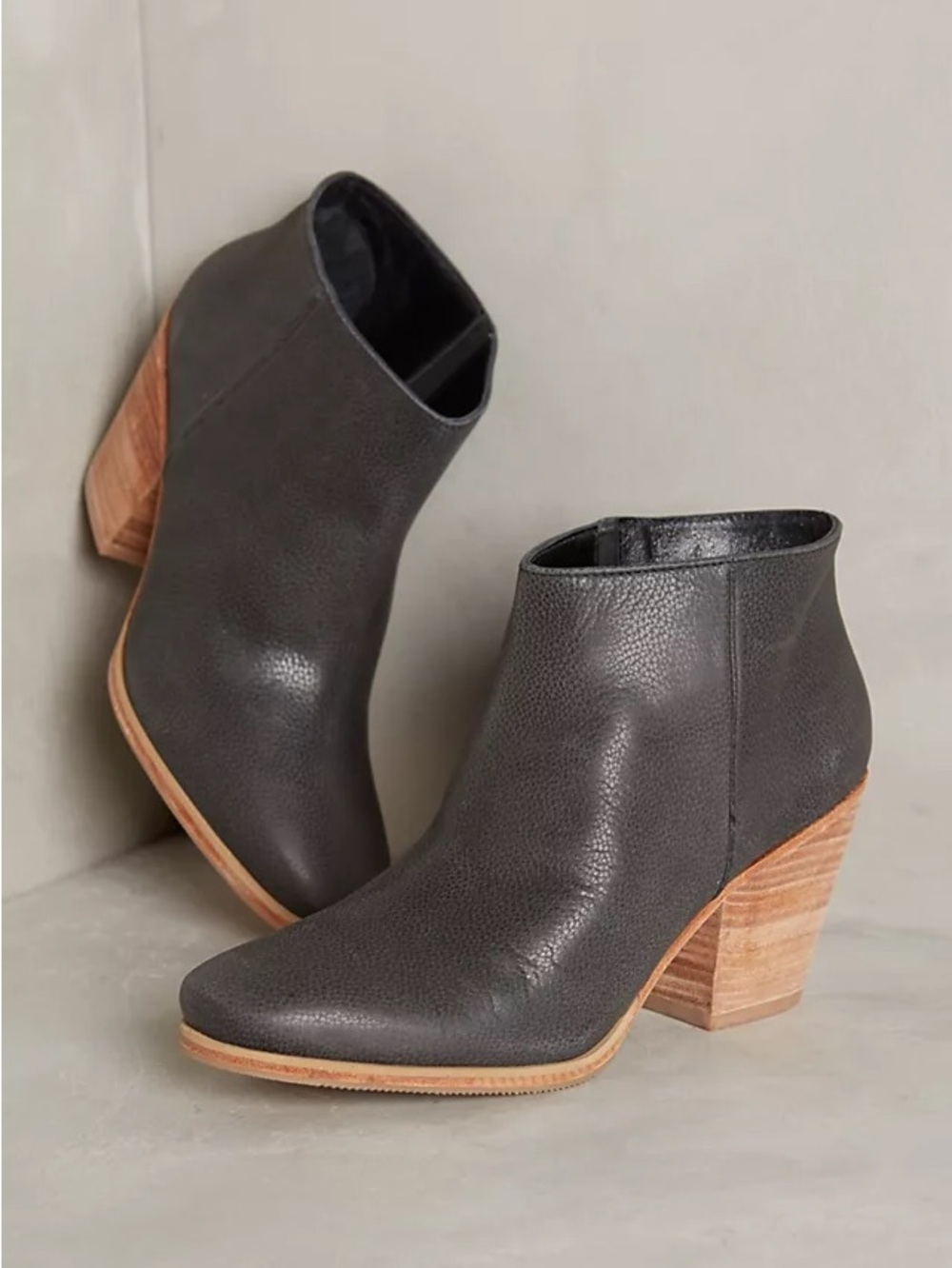 Rachel Comey Mars Ankle Booties- Black leather with Stacked Wood Heel - 9 - GUC - Picture 11 of 11